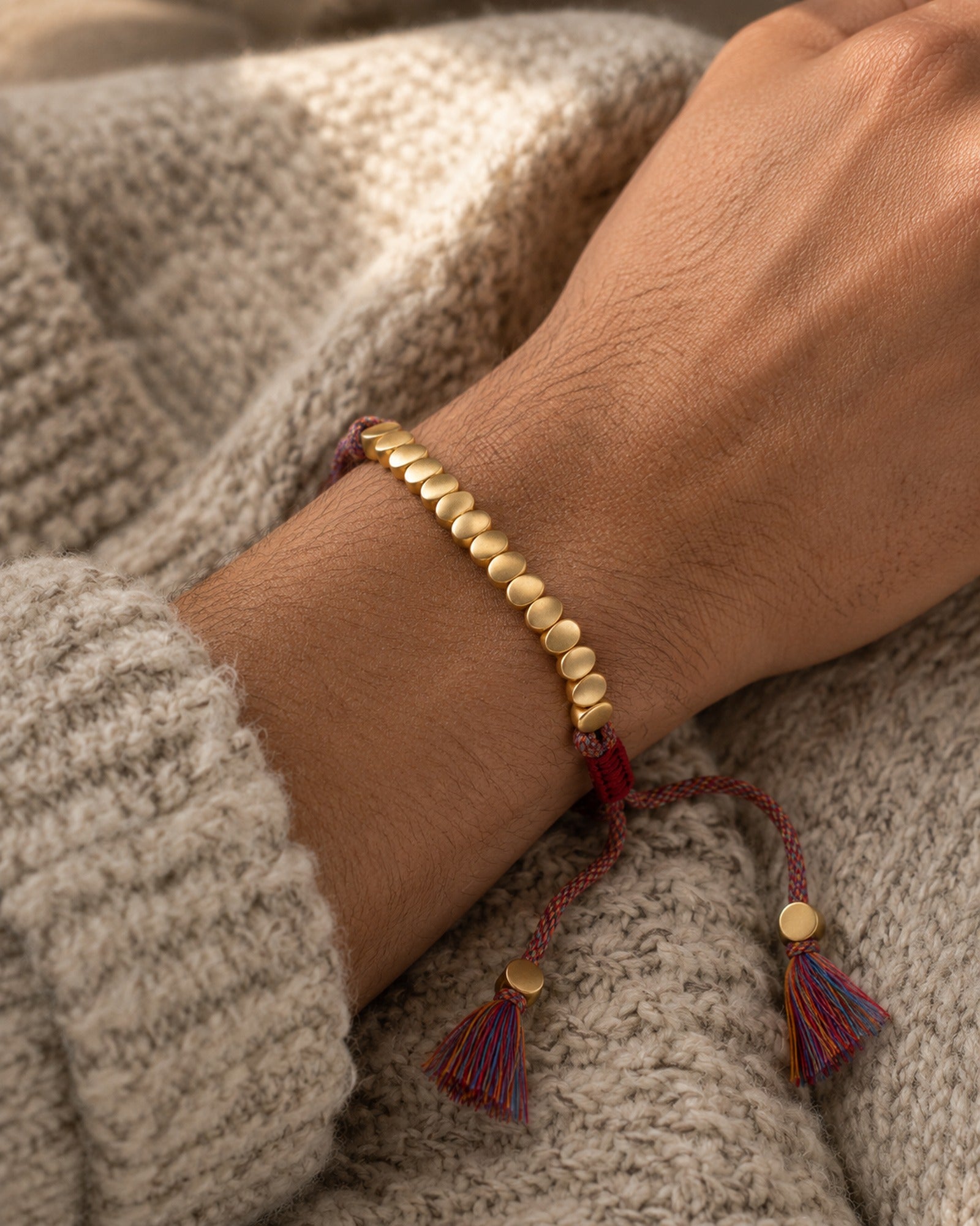 Copper Bead Bracelet worn