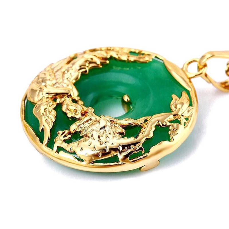 Natural Jade Prosperity Necklace