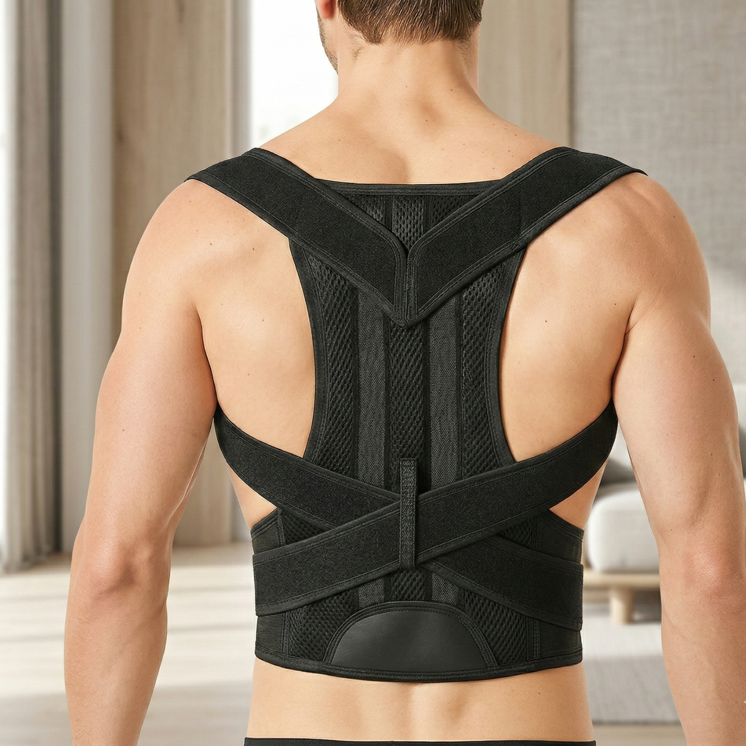AlignPro | Back Support Brace with Adjustable Straps for Enhanced Comfort 0