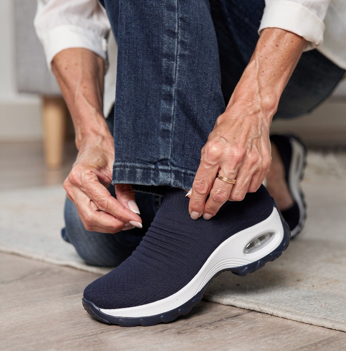 Comfort Ortho Wear | Women's Sneakers with Arch Support | Slip-On Design for All-Day Comfort 1