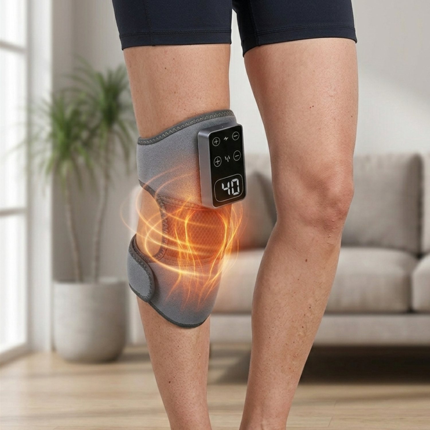 Comfort Wrap | Knee Wrap with Heat & Vibration Therapy | Adjustable Design for Enhanced Joint Relief 1