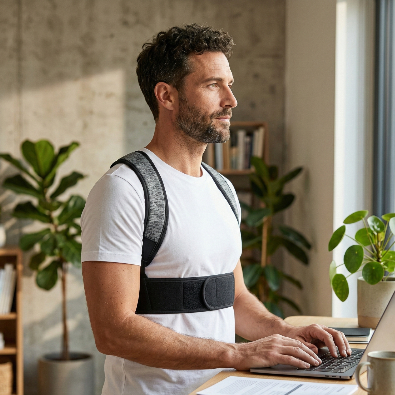 Eco-Friendly Posture Corrector | Adjustable Bamboo Back Support for Comfort 2