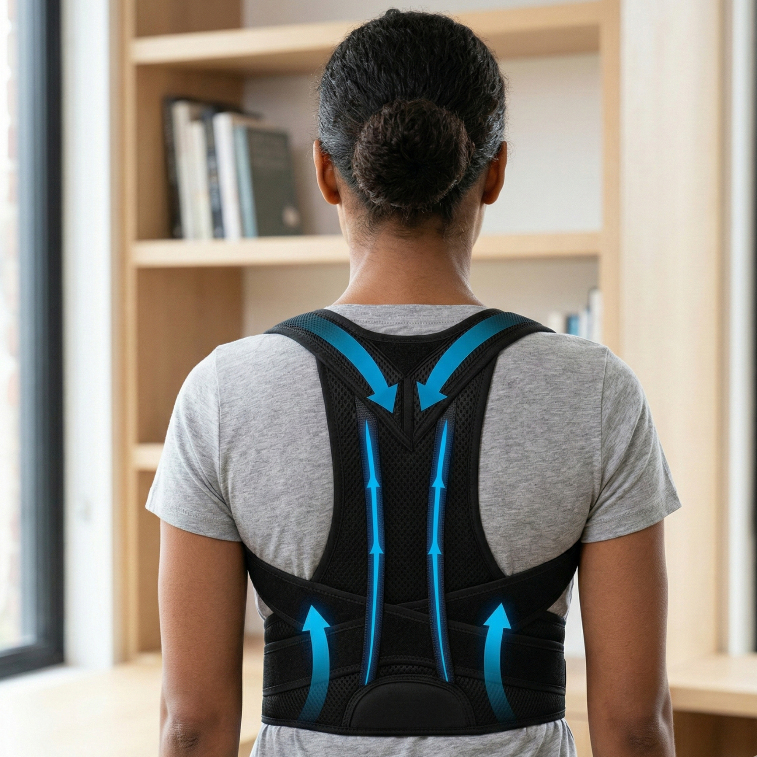 ErgoPosture | Adjustable Back Support Brace with Ergonomic Design | Comfortable Alignment for All-Day Wear 1