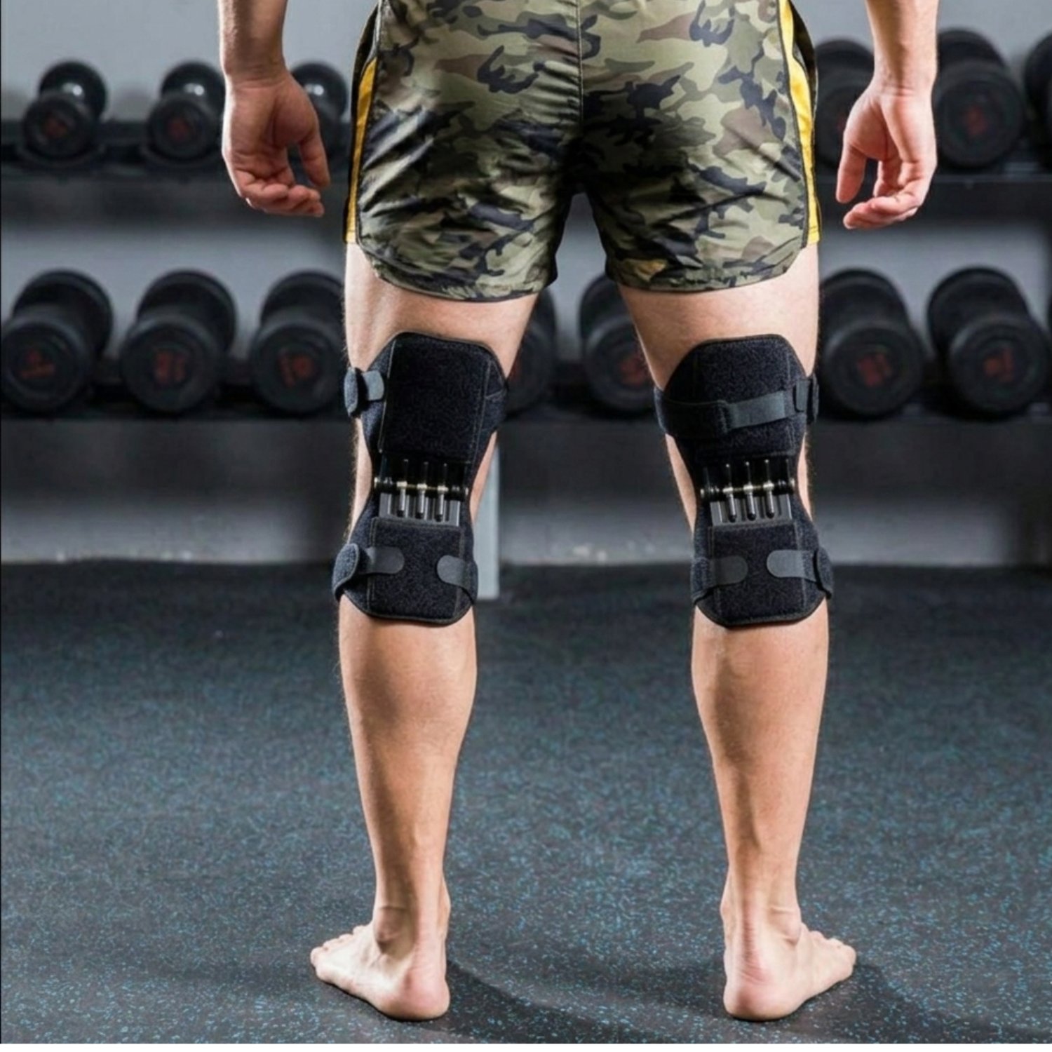 Knee Compression Sleeve | Shock-Absorbing Support with Adjustable Straps | Comfortable Fit for Everyday Activities 1