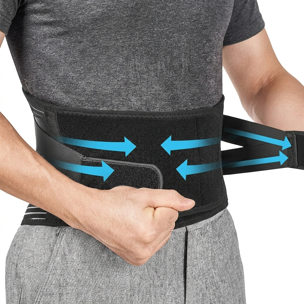 Posture Support Brace | Adjustable Back Brace with Steel Plates for Comfort 2