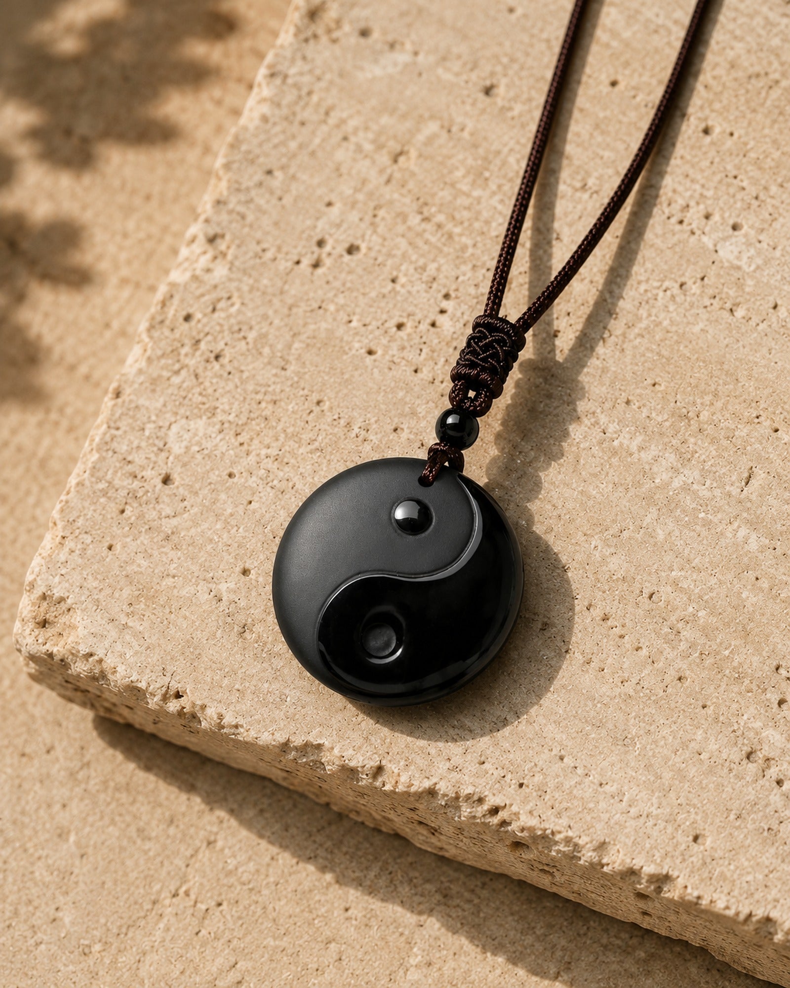 Obsidian Yin Yang Pendant hero