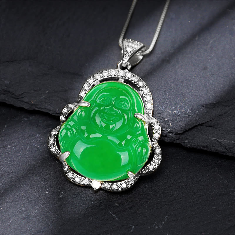 Good Luck Laughing Buddha Necklace