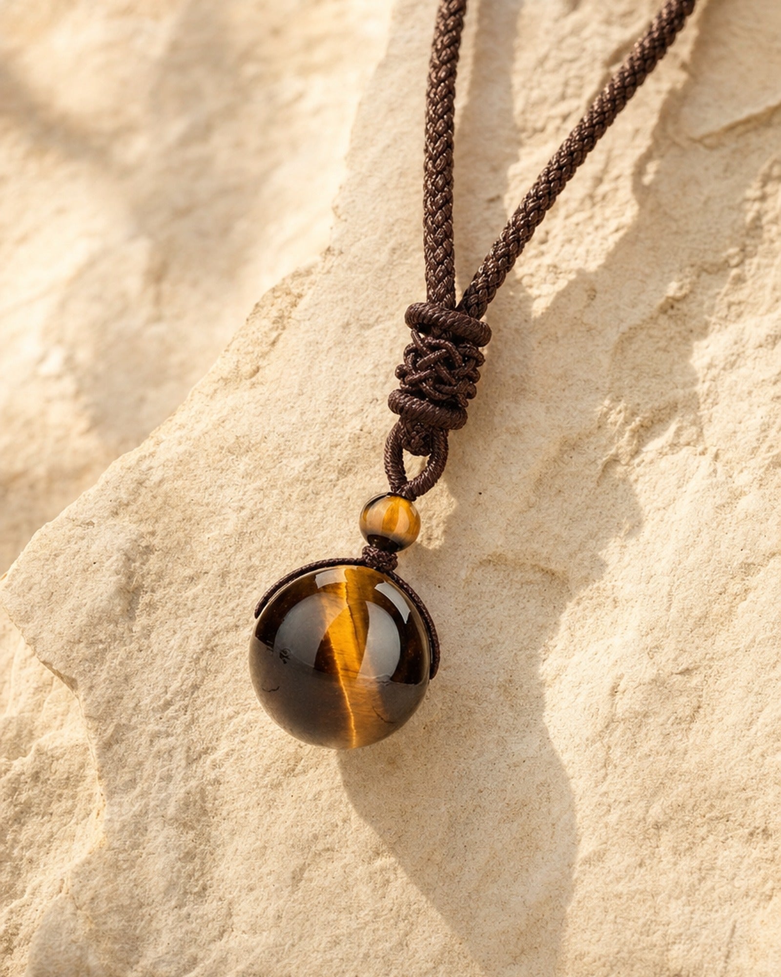 Tigers Eye Pendant Necklace setting
