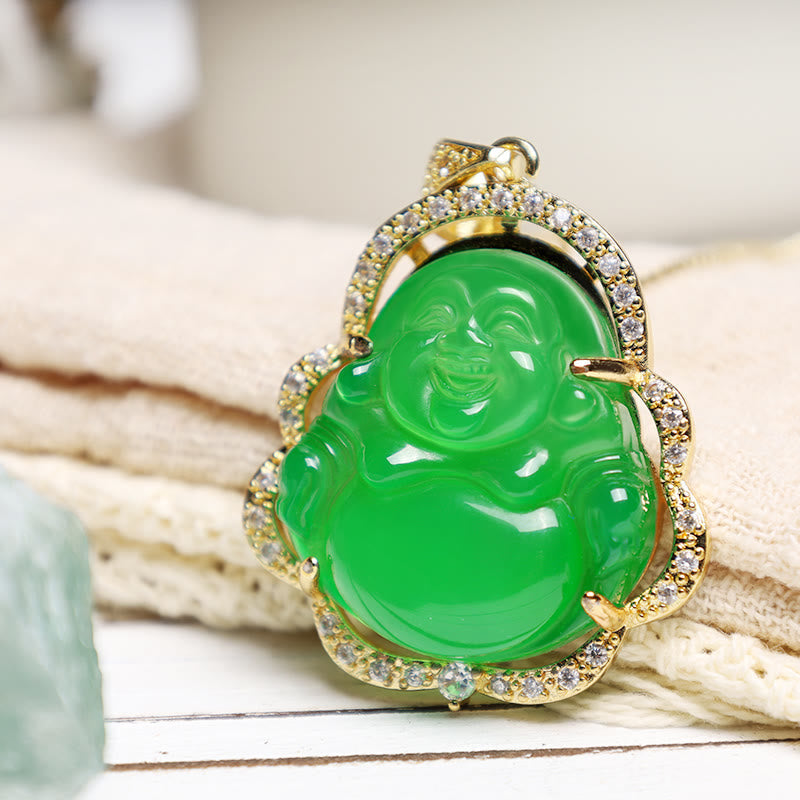 Good Luck Laughing Buddha Necklace