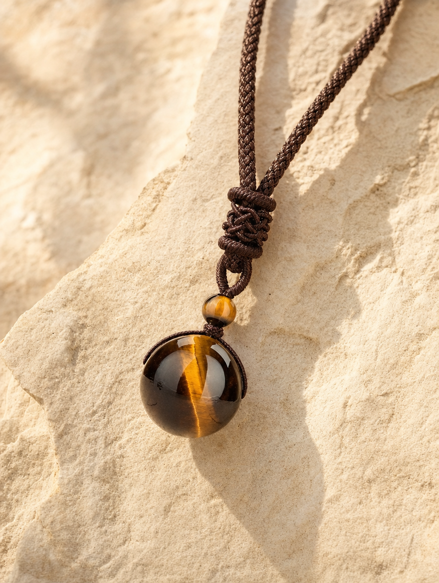 Tigers Eye Pendant Necklace setting