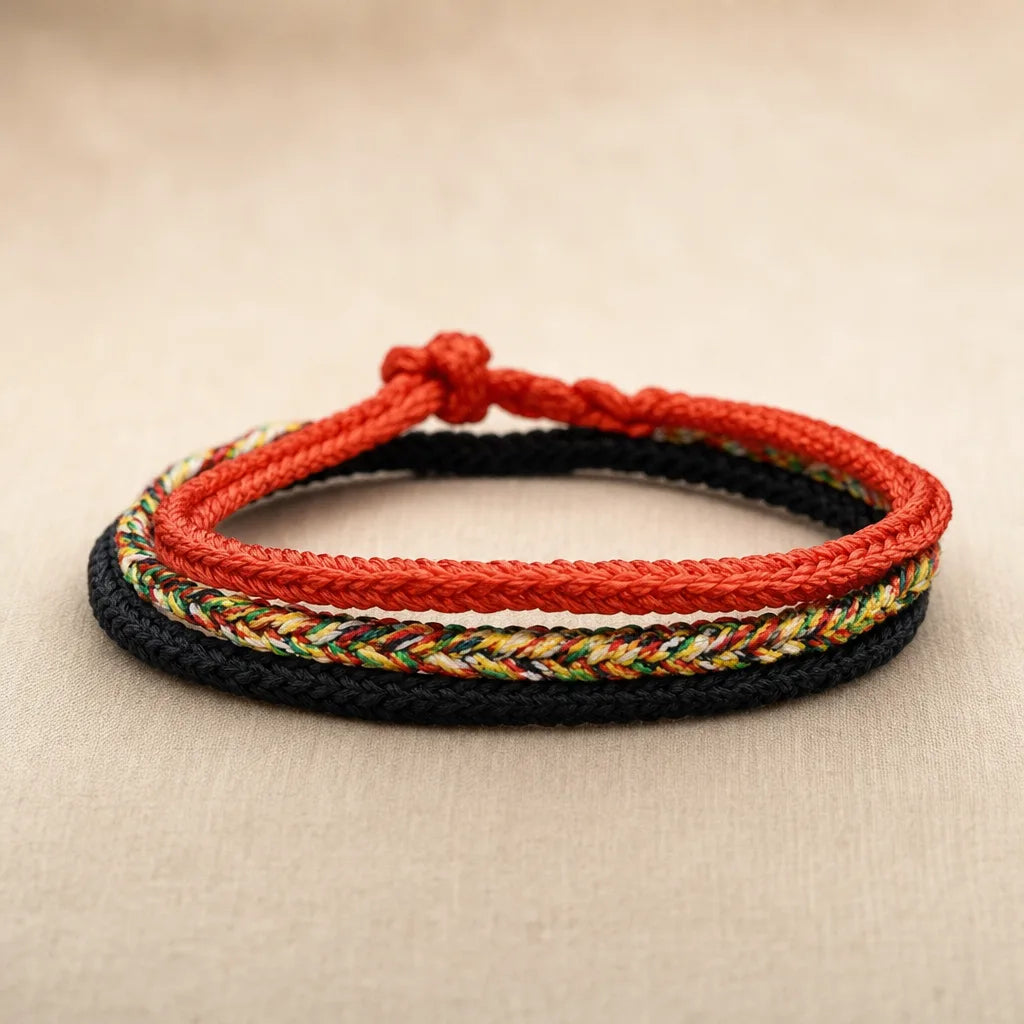 Peace Knot Bracelet, ZAIA jewelry, pack view. PACK — Studio product. Warm natural light, low-contrast editorial photography.