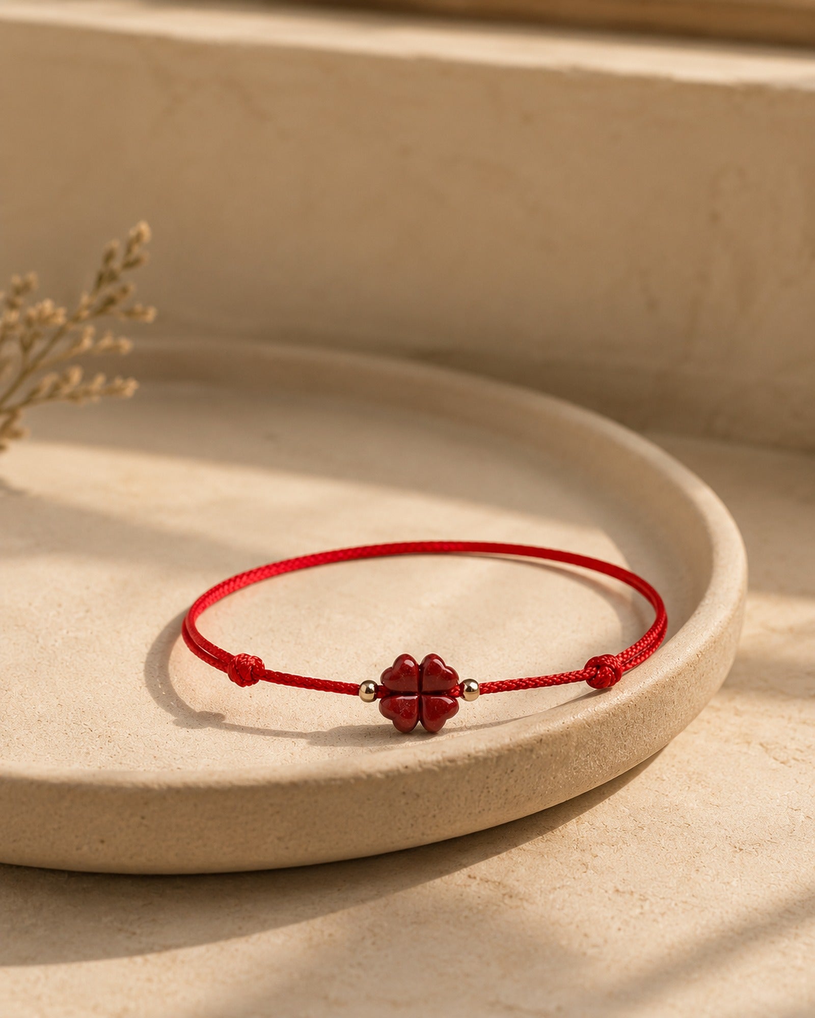 Cinnabar Clover Bracelet hero