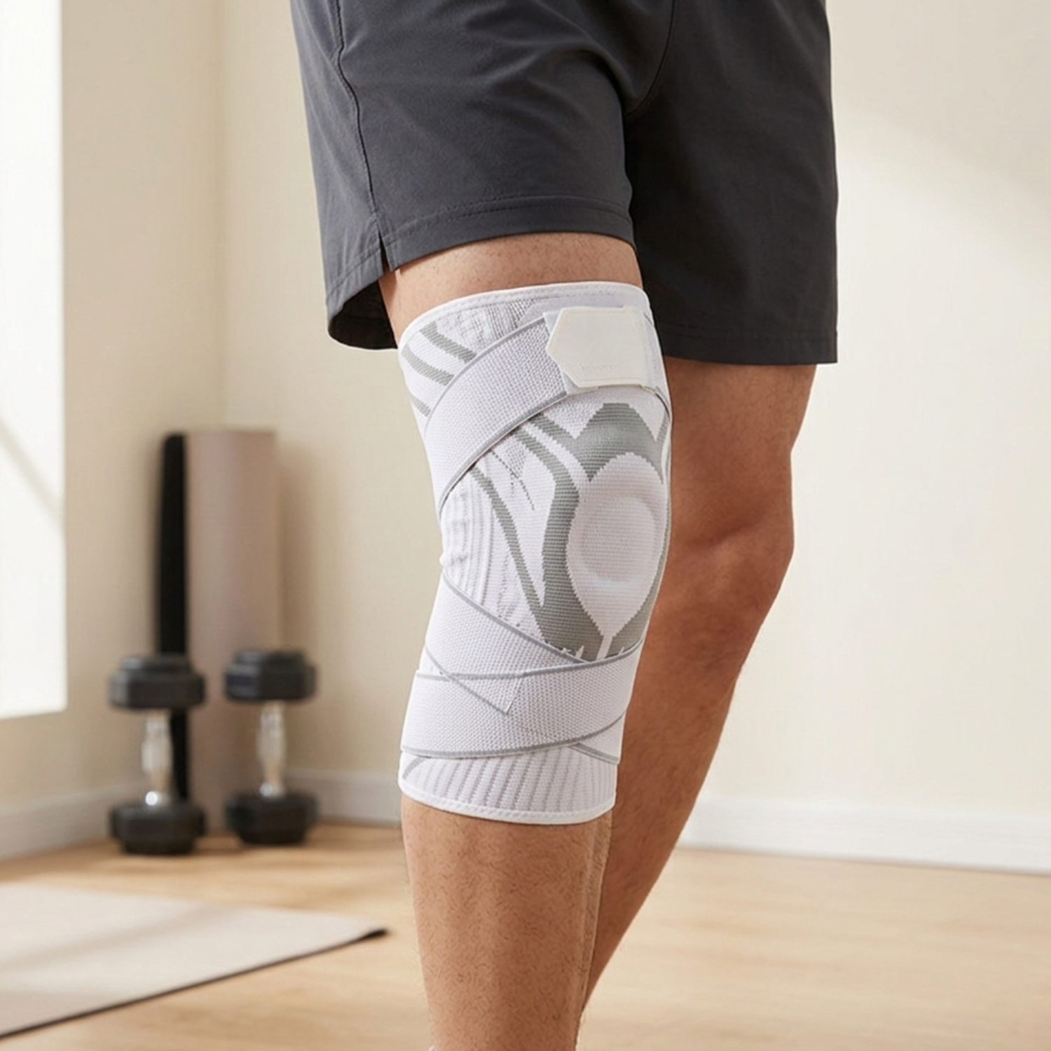 Active Support | Knee Compression Sleeve with Shock-Absorbing Gel Core | Breathable Comfort for Enhanced Mobility 1