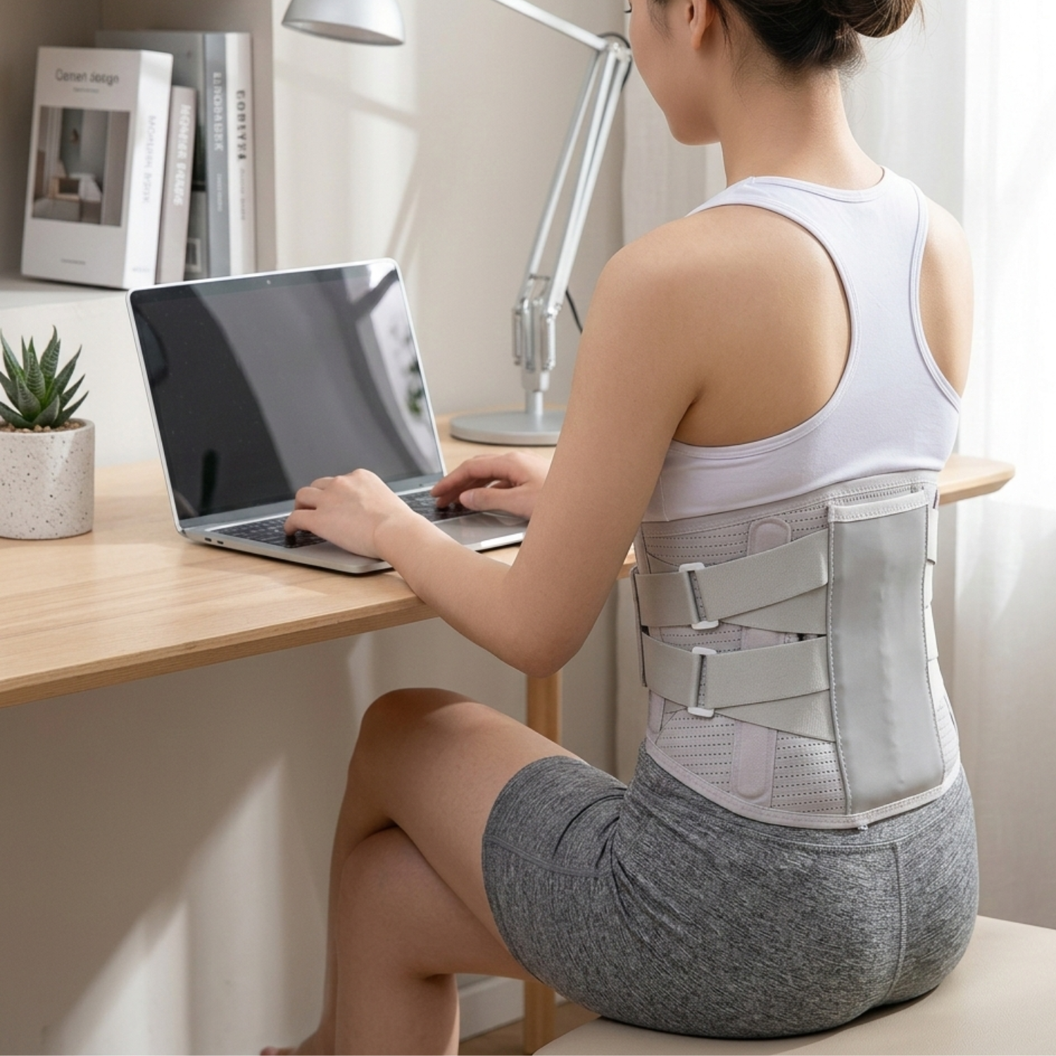 Comfort Brace | Adjustable Back Support with Contoured Steel Plates | Enhanced Stability for Improved Posture 0