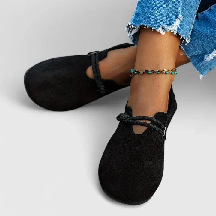 Ethan | Stylish Comfortable Black Loafers for Women 1