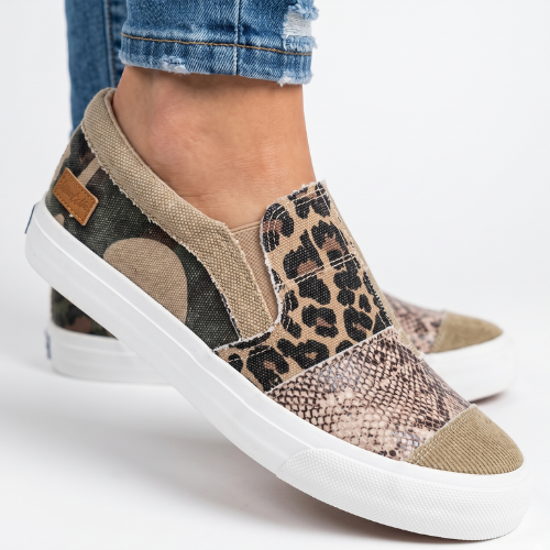 Everyday Comfort | Women's Canvas Slip-On Sneakers with Arch Support | Lightweight Design for Easy Wear 0