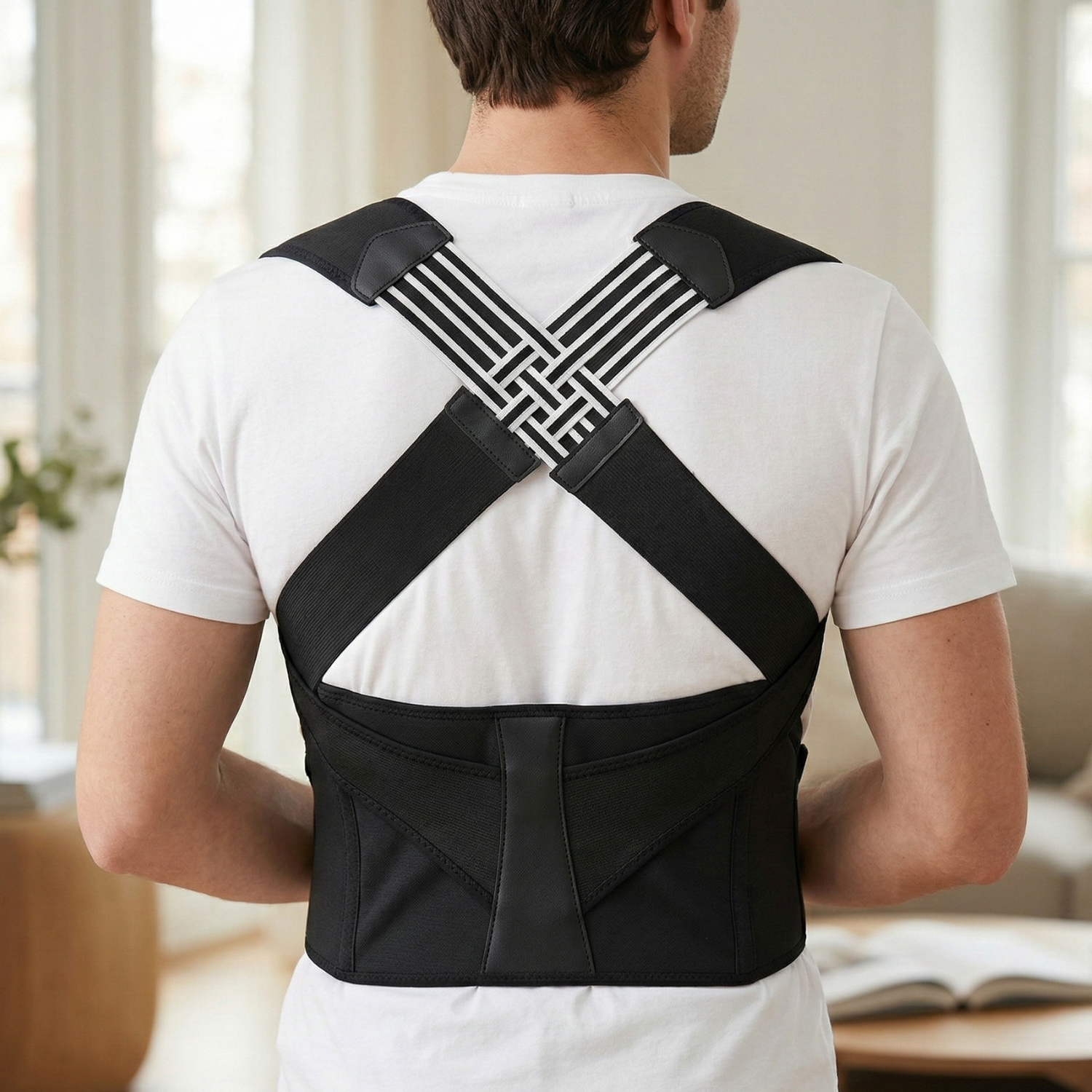 Posture Support | Adjustable Back Brace with Customizable Fit | Comfortable Alignment for Daily Use 1