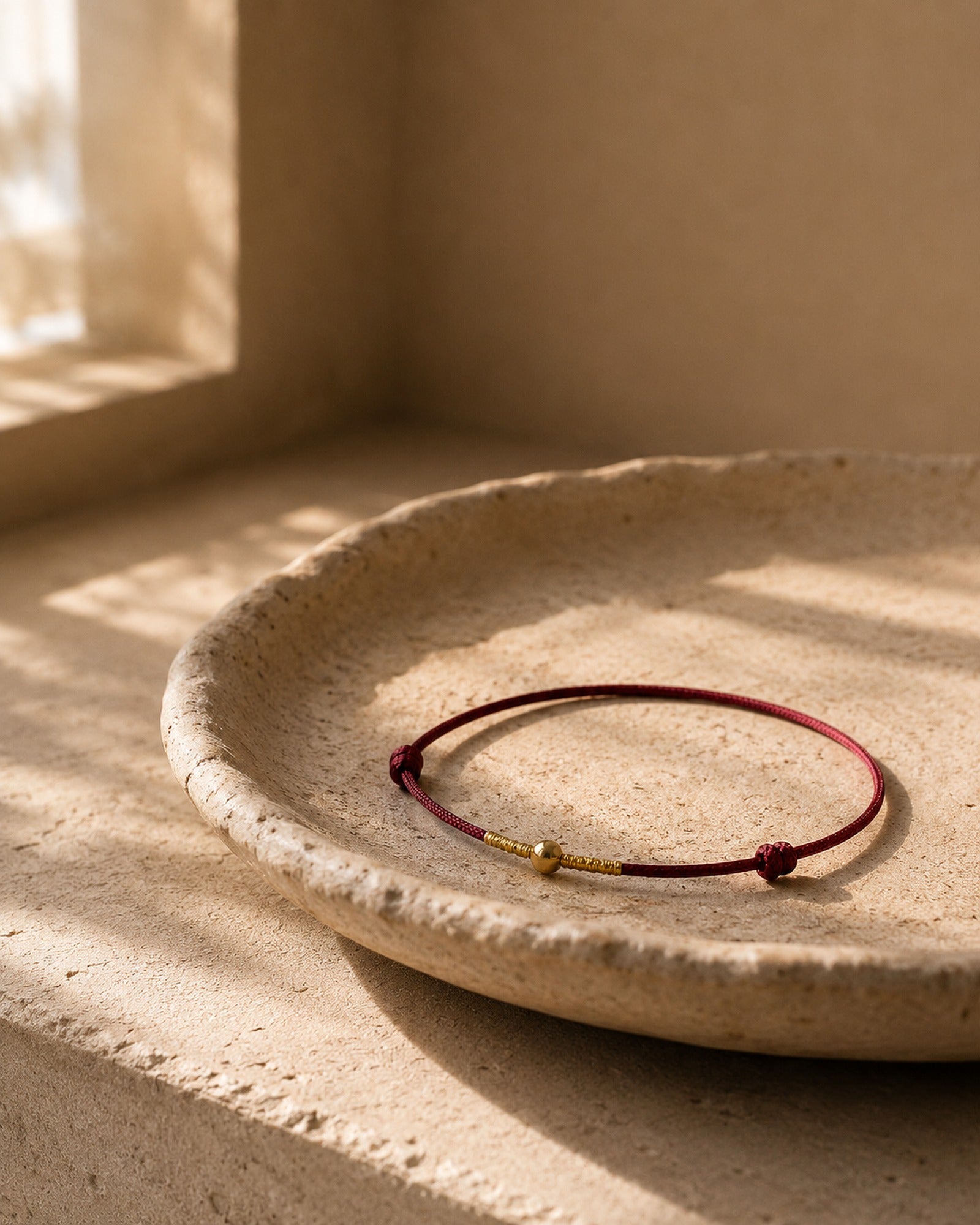 Silver Bead Cord Bracelet hero