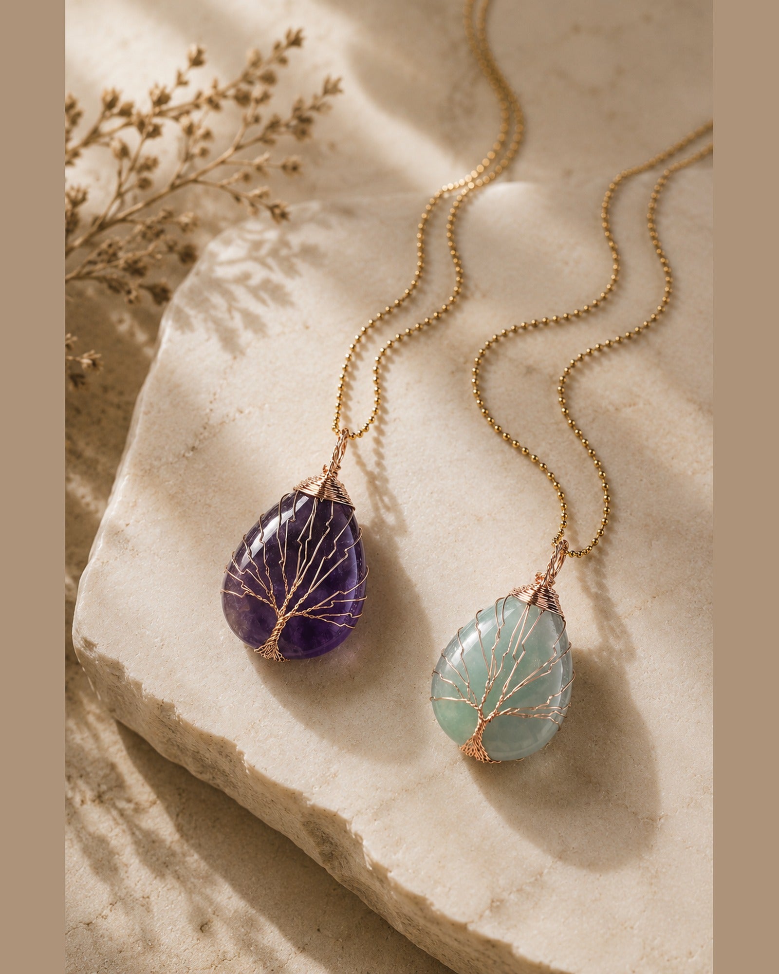 Tree of Life Crystal Necklace hero