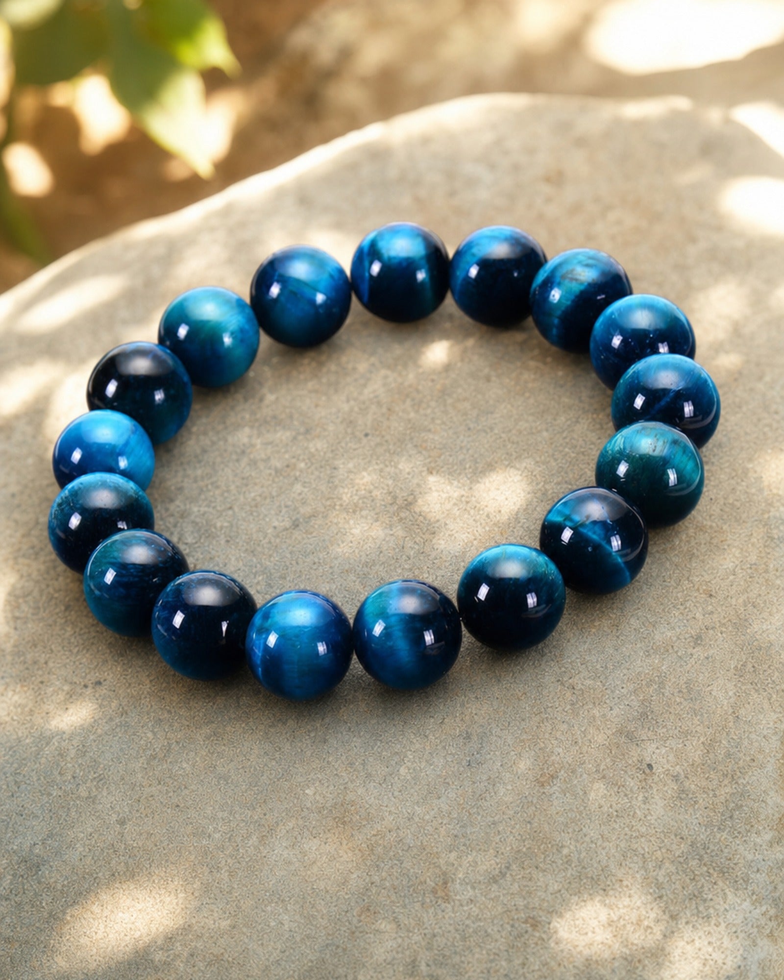 Blue Tigers Eye Bracelet setting