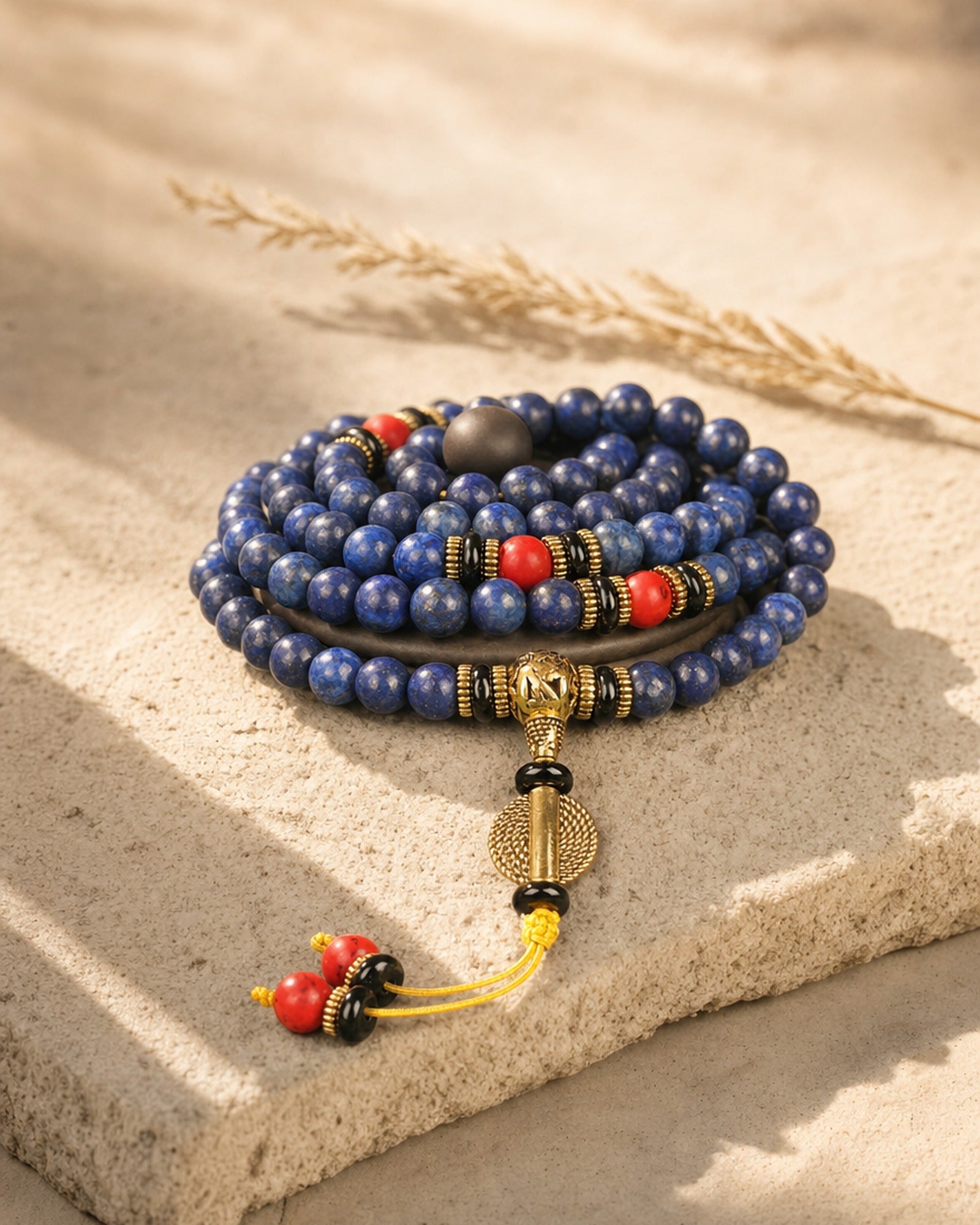 Lapis Lazuli Mala setting