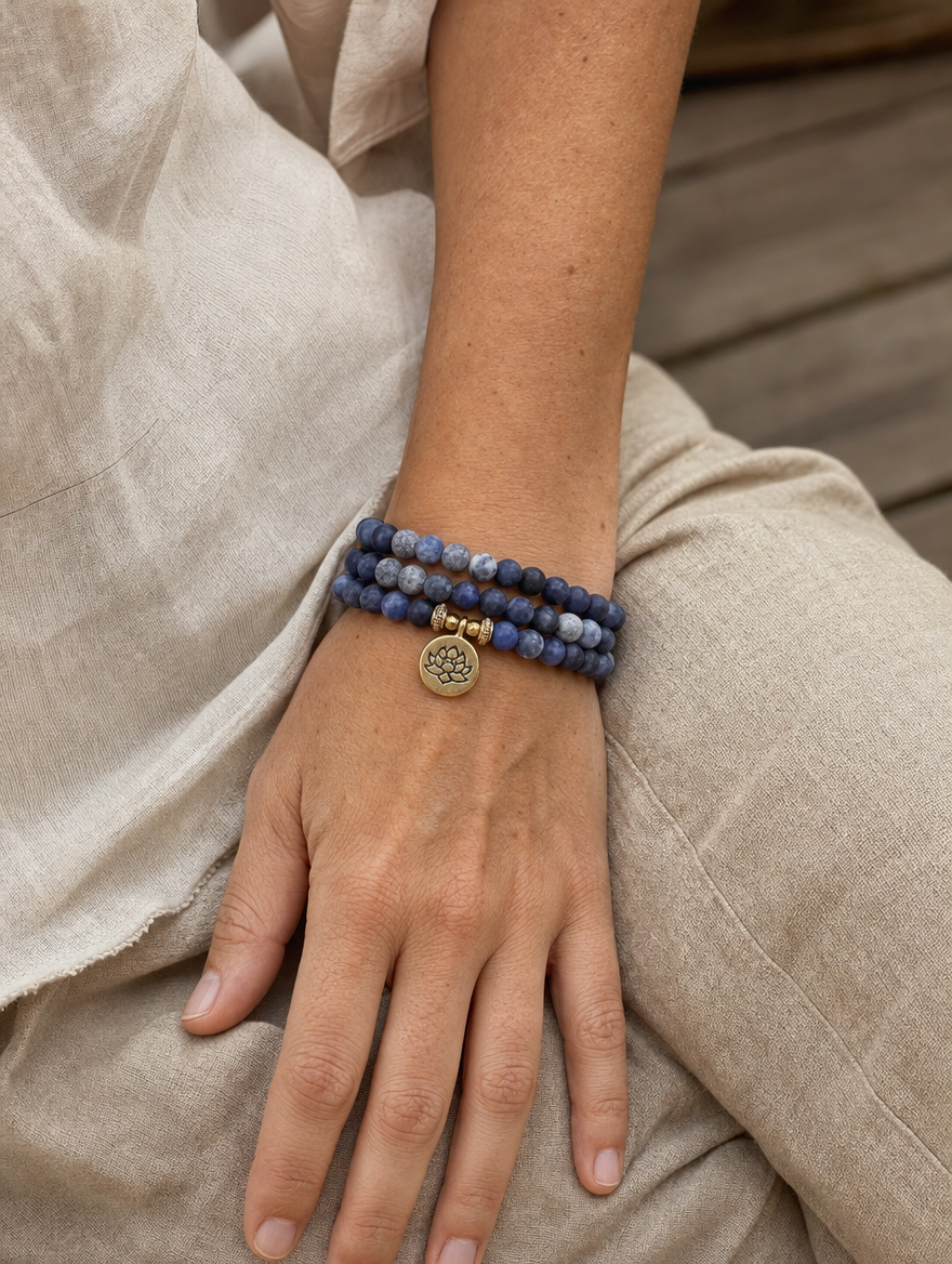 Picasso Jasper Mala Bracelet worn